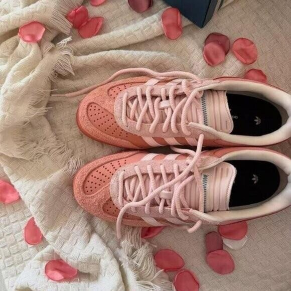 Adidas Women's Sneakers - Coral and Beige Bunny x Gazelle Indoor "Cabo Rojo" - Picture 5 of 6